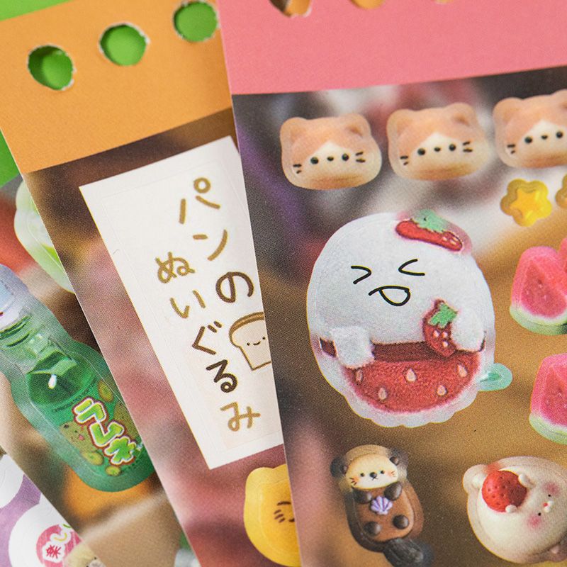 Japanese Retro Sticker Book – Showa & Heisei Memories Collection (Each Book: 1300+ Stickers, 48 Sheets)