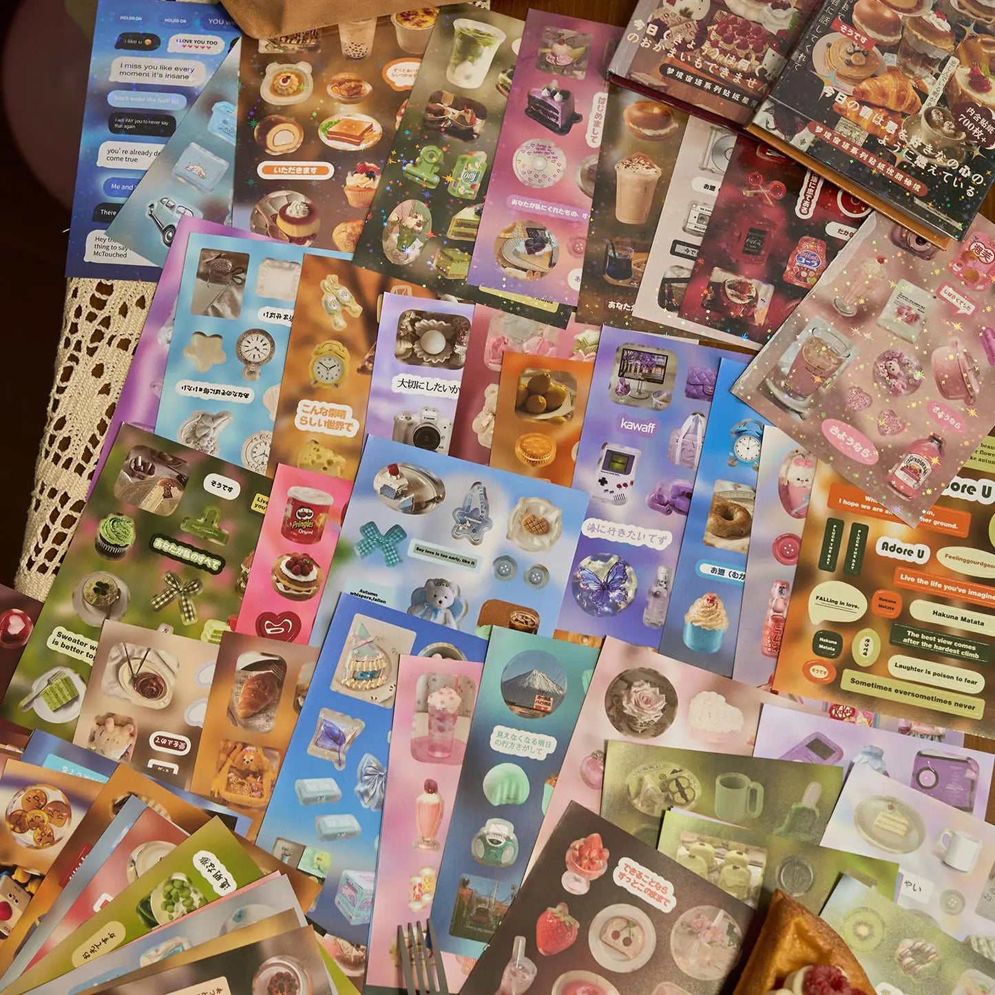Bittersweet Whimsy Sticker Book Set – Dessert Secrets & Misty Stars (700+ Stickers, 45 Pages per Book)