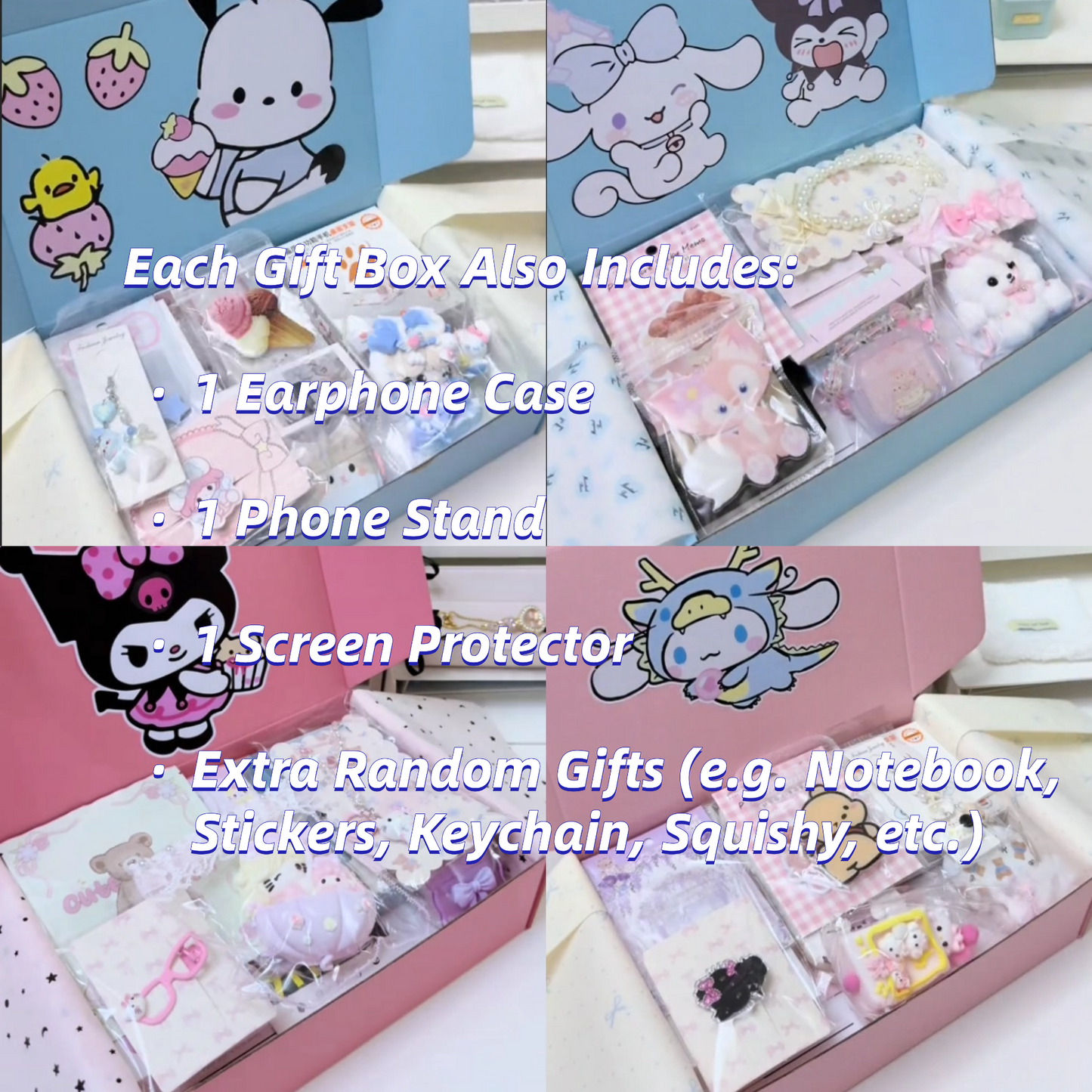 Accessories gift box compatible with Samsung Galaxy (Only Accessories, No Phone)
