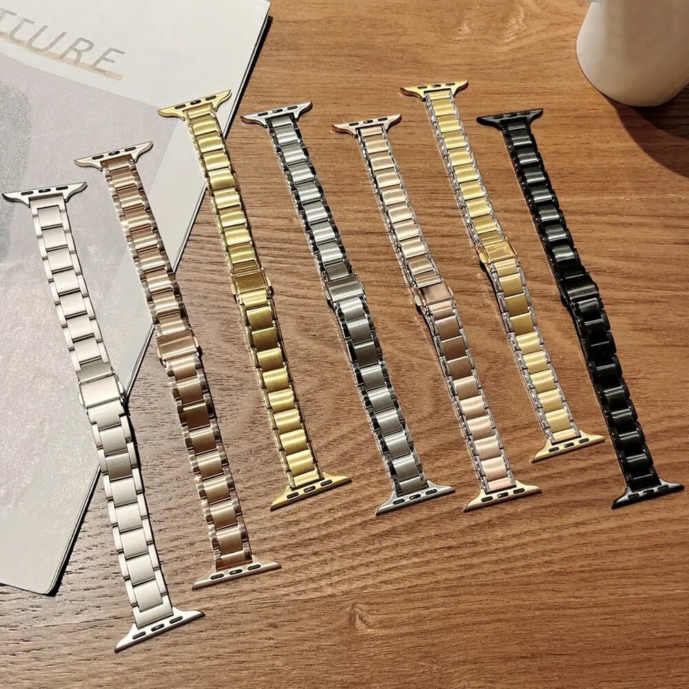 Slim Metal Band Stainless Steel Strap