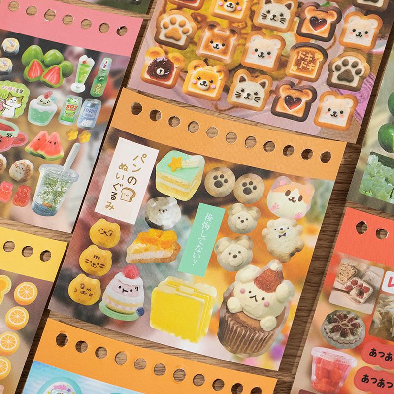 Japanese Retro Sticker Book – Showa & Heisei Memories Collection (Each Book: 1300+ Stickers, 48 Sheets)