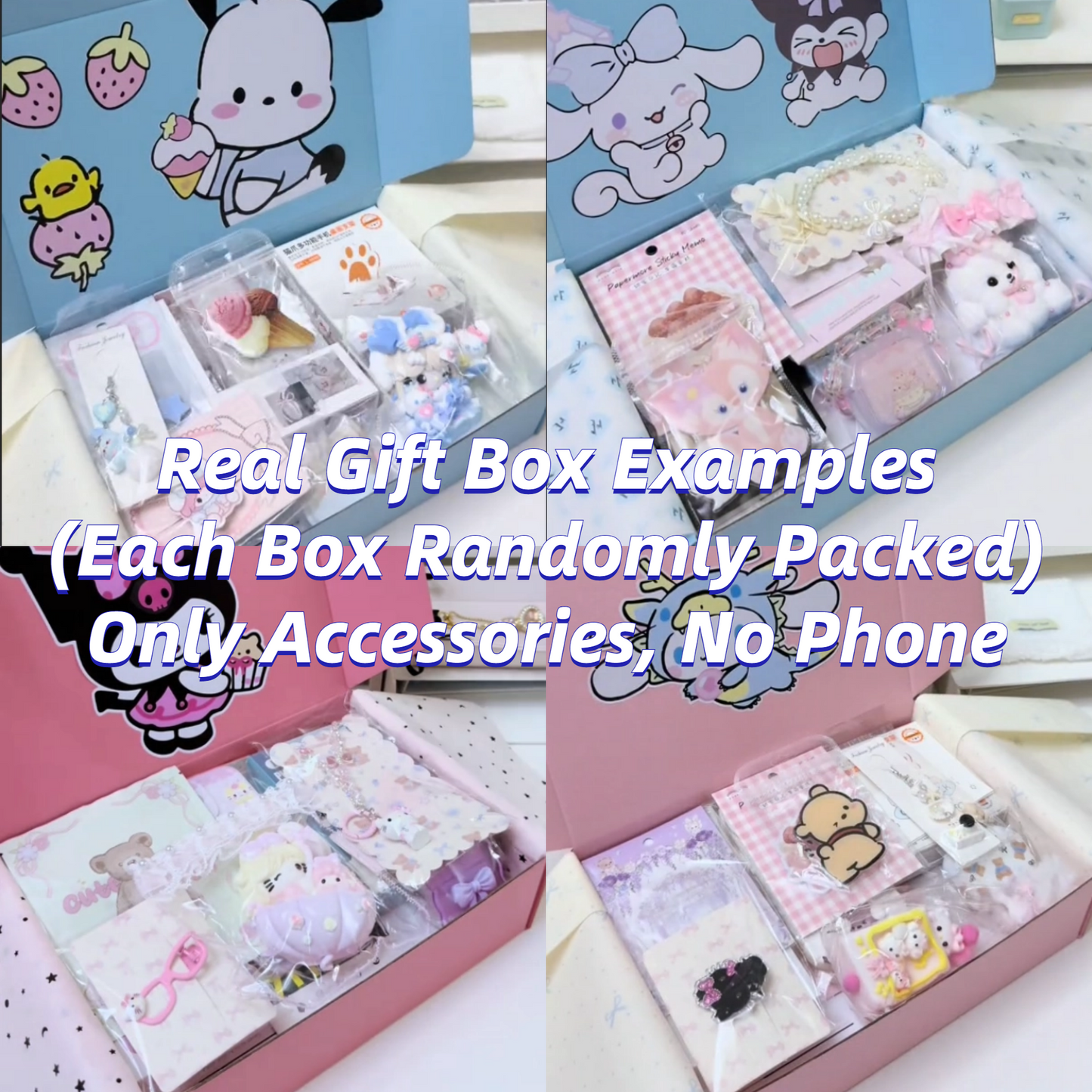Accessories gift box compatible with Samsung Galaxy (Only Accessories, No Phone)