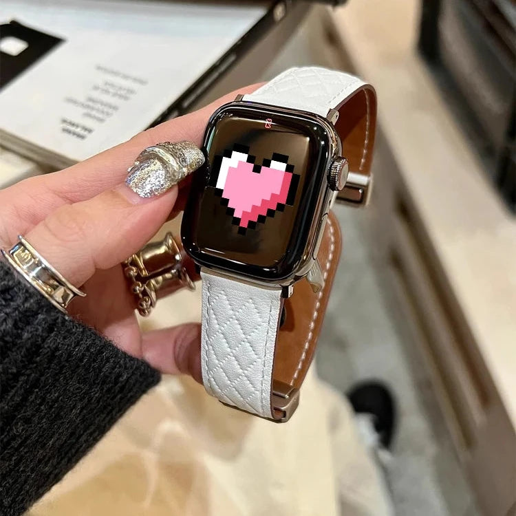 Magnetic Band Soft Leather Bracelet Strap