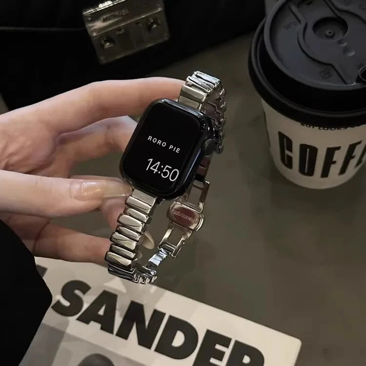 Metal Band Stainless Steel Slim Girl Strap