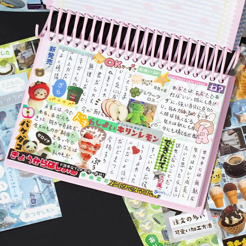 Japanese Sentimental Sticker Book Series – Nostalgia, Romance & Seasons (800+ Stickers and 45 Pages per Book)