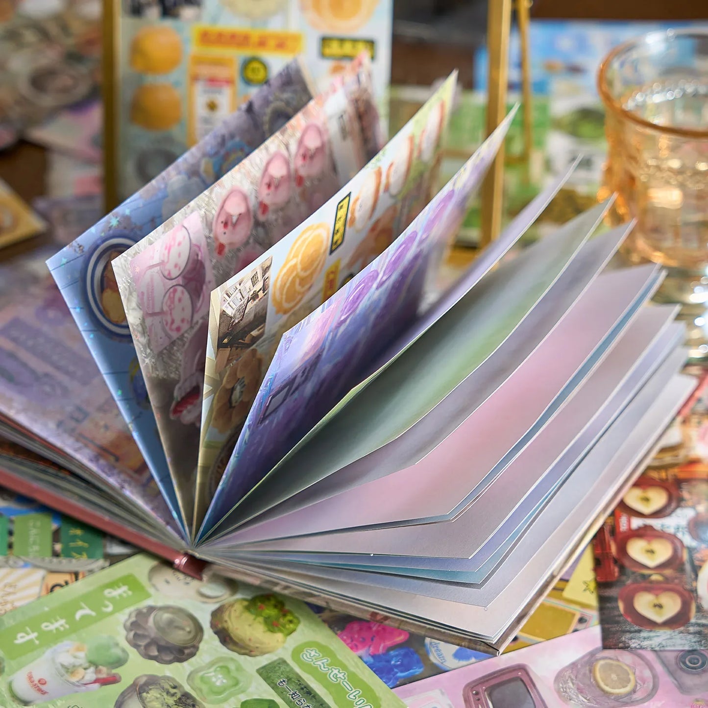 Dreamy Memory Sticker Book Set – Glimmers & Clouds Series (800+ Stickers, 45 Pages per Book)