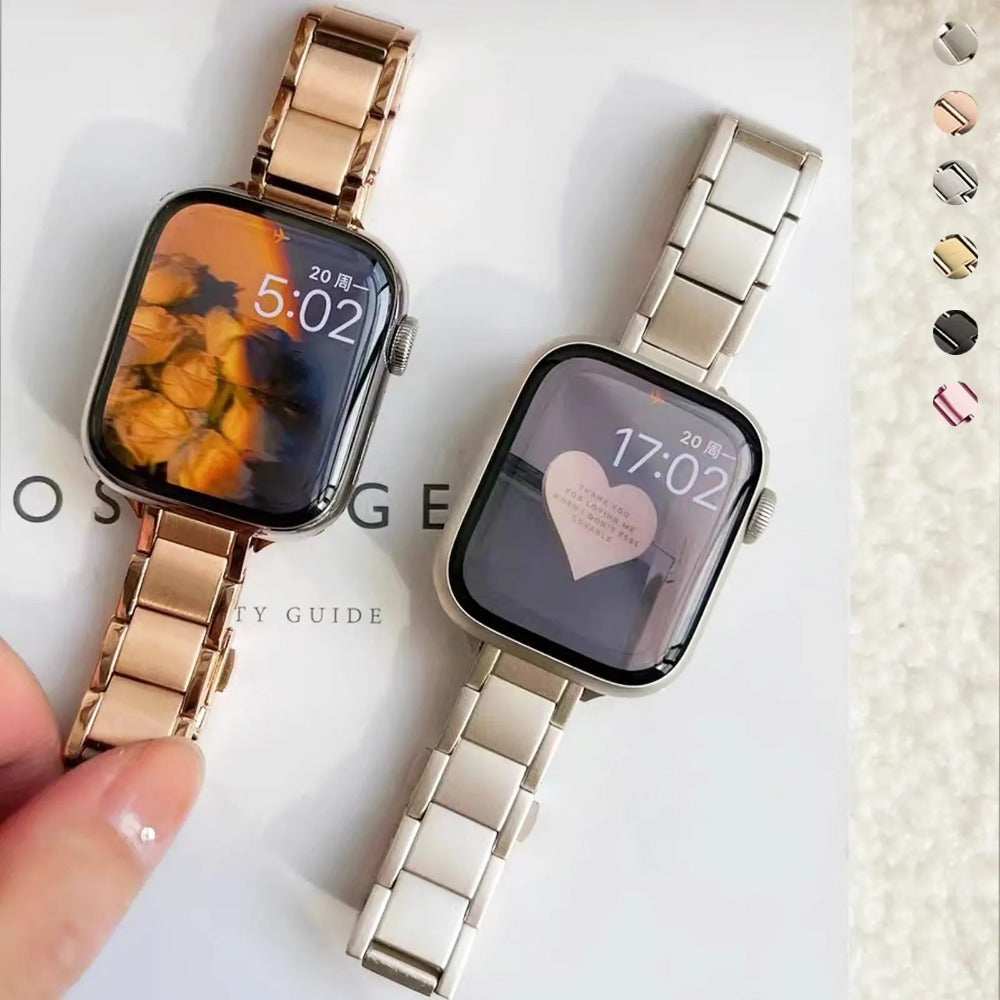 Slim Metal Band Stainless Steel Strap