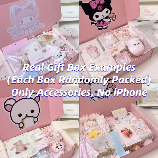 Accessories gift box compatible with iPhone (only accessories, no iPhone)