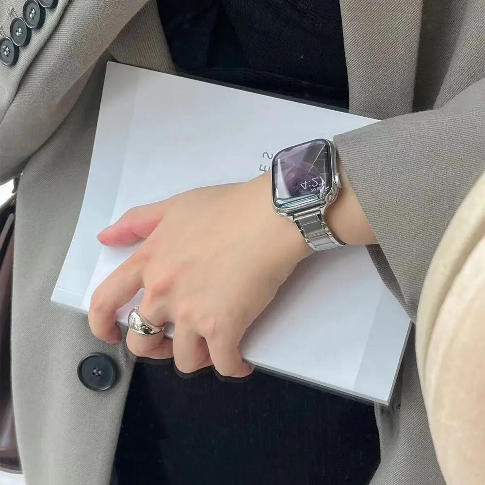Slim Metal Band Stainless Steel Strap