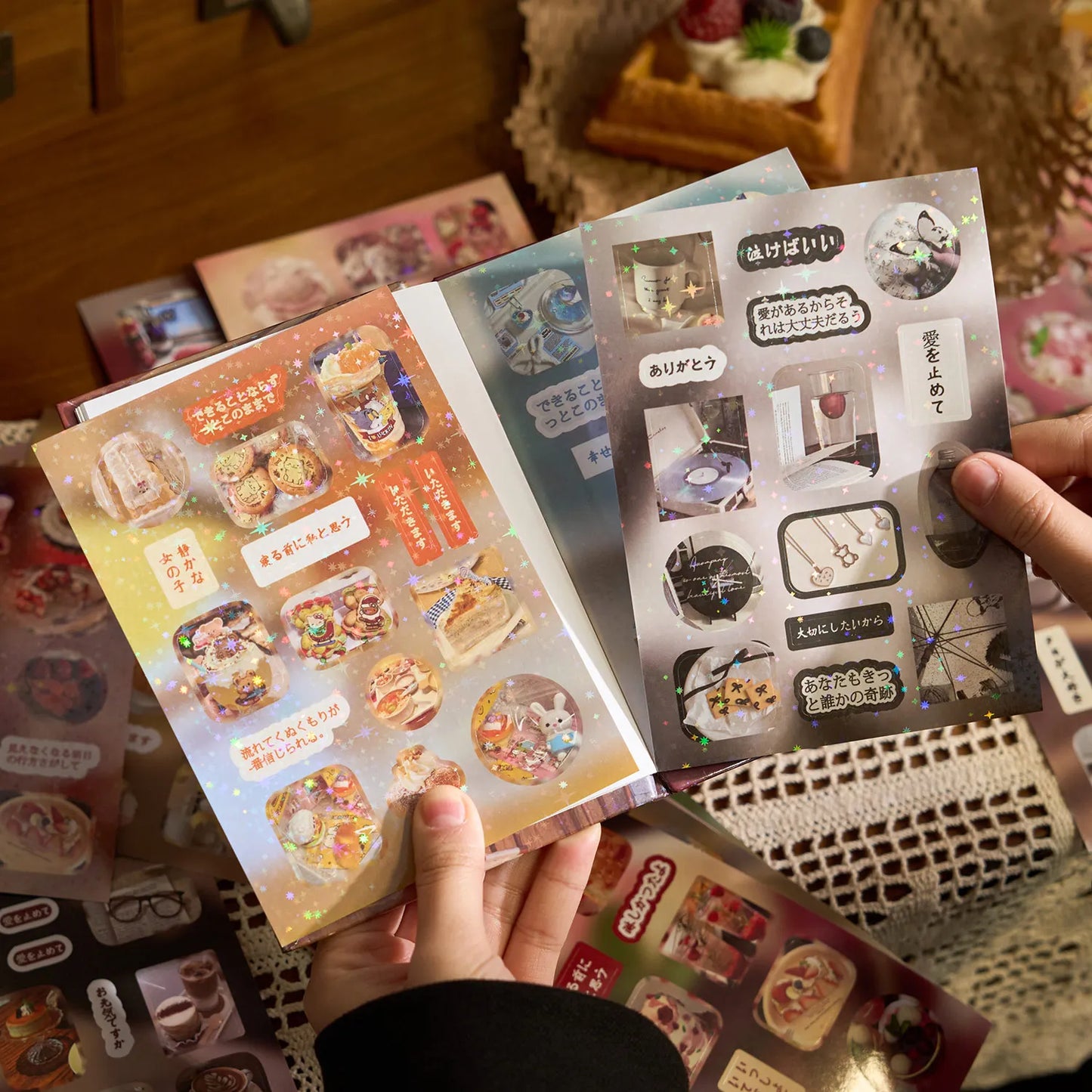 Bittersweet Whimsy Sticker Book Set – Dessert Secrets & Misty Stars (700+ Stickers, 45 Pages per Book)