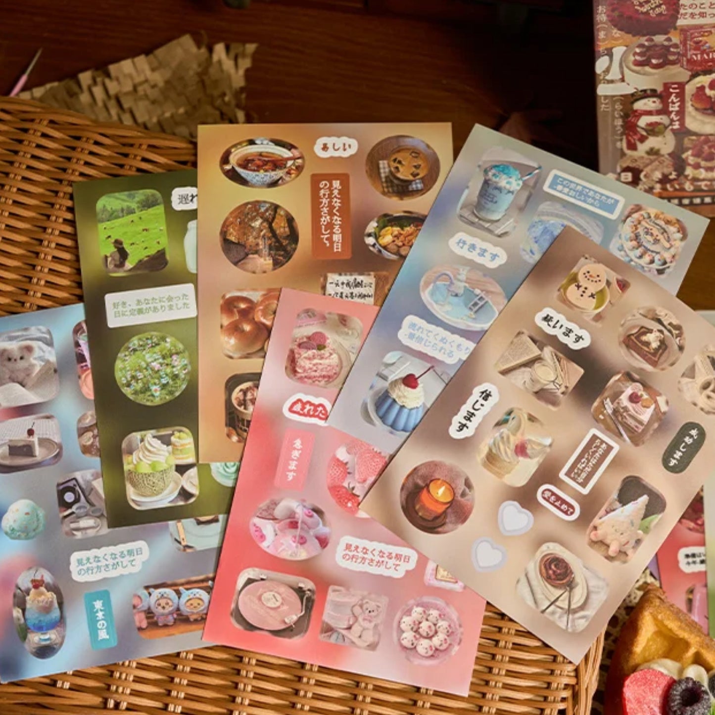 Bittersweet Whimsy Sticker Book Set – Dessert Secrets & Misty Stars (700+ Stickers, 45 Pages per Book)