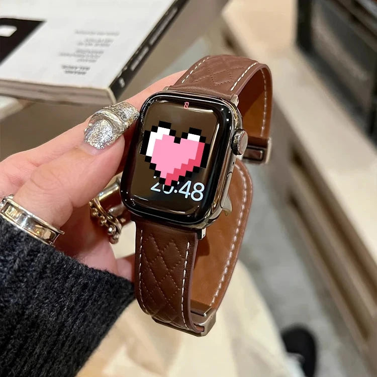 Magnetic Band Soft Leather Bracelet Strap