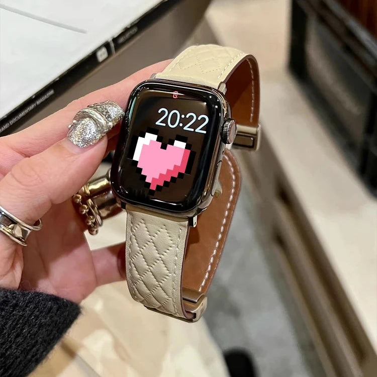 Magnetic Band Soft Leather Bracelet Strap
