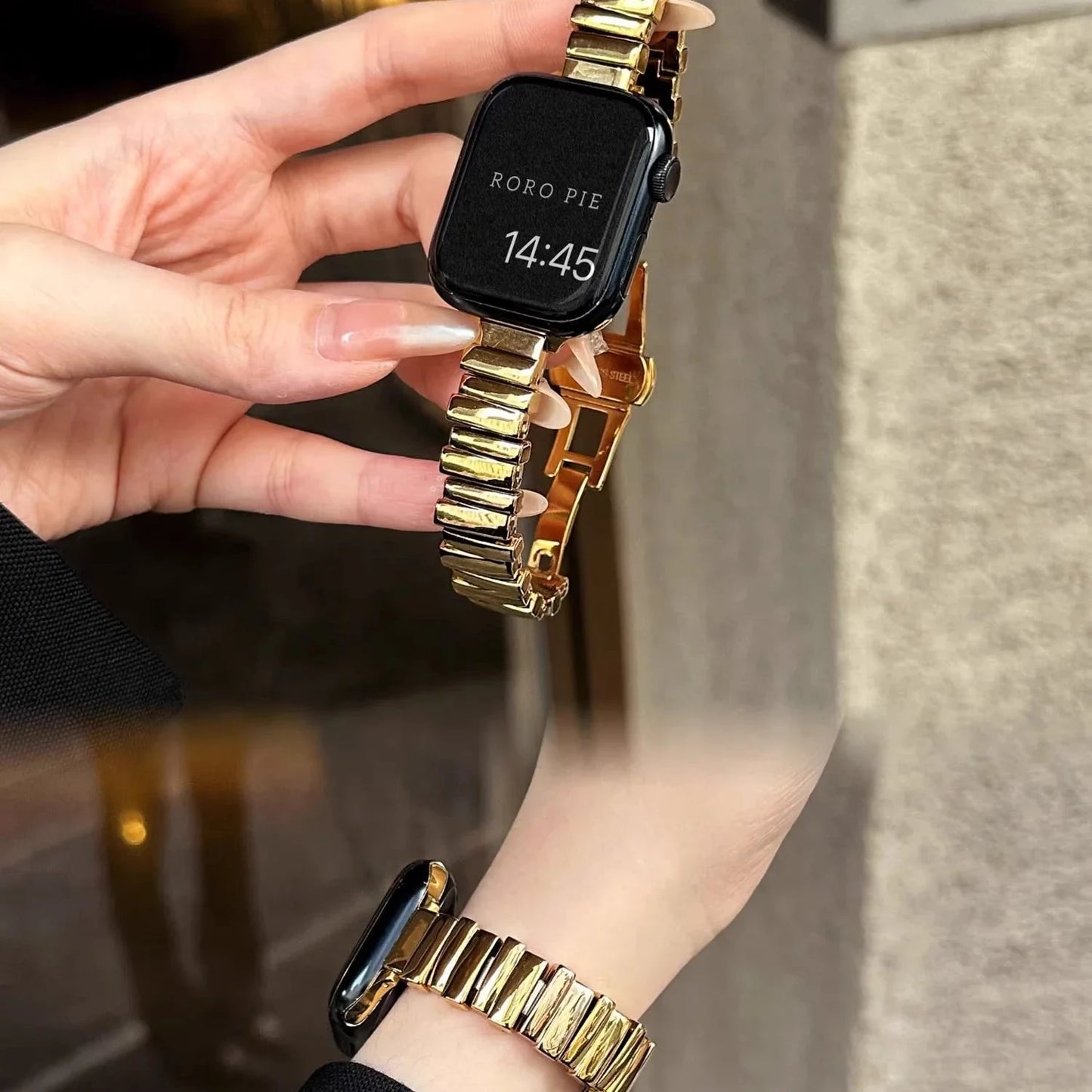Metal Band Stainless Steel Slim Girl Strap