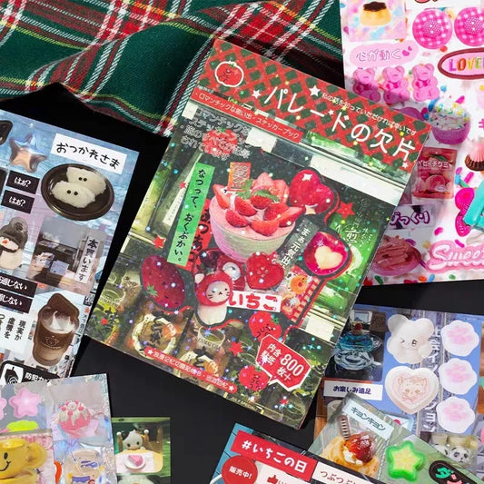 Japanese Sentimental Sticker Book Series – Nostalgia, Romance & Seasons (800+ Stickers and 45 Pages per Book)