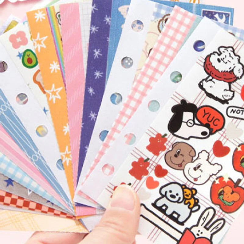30Pcs/book Duplex M5 sticker book Korean style Cute Cartoon Decorative Stickers