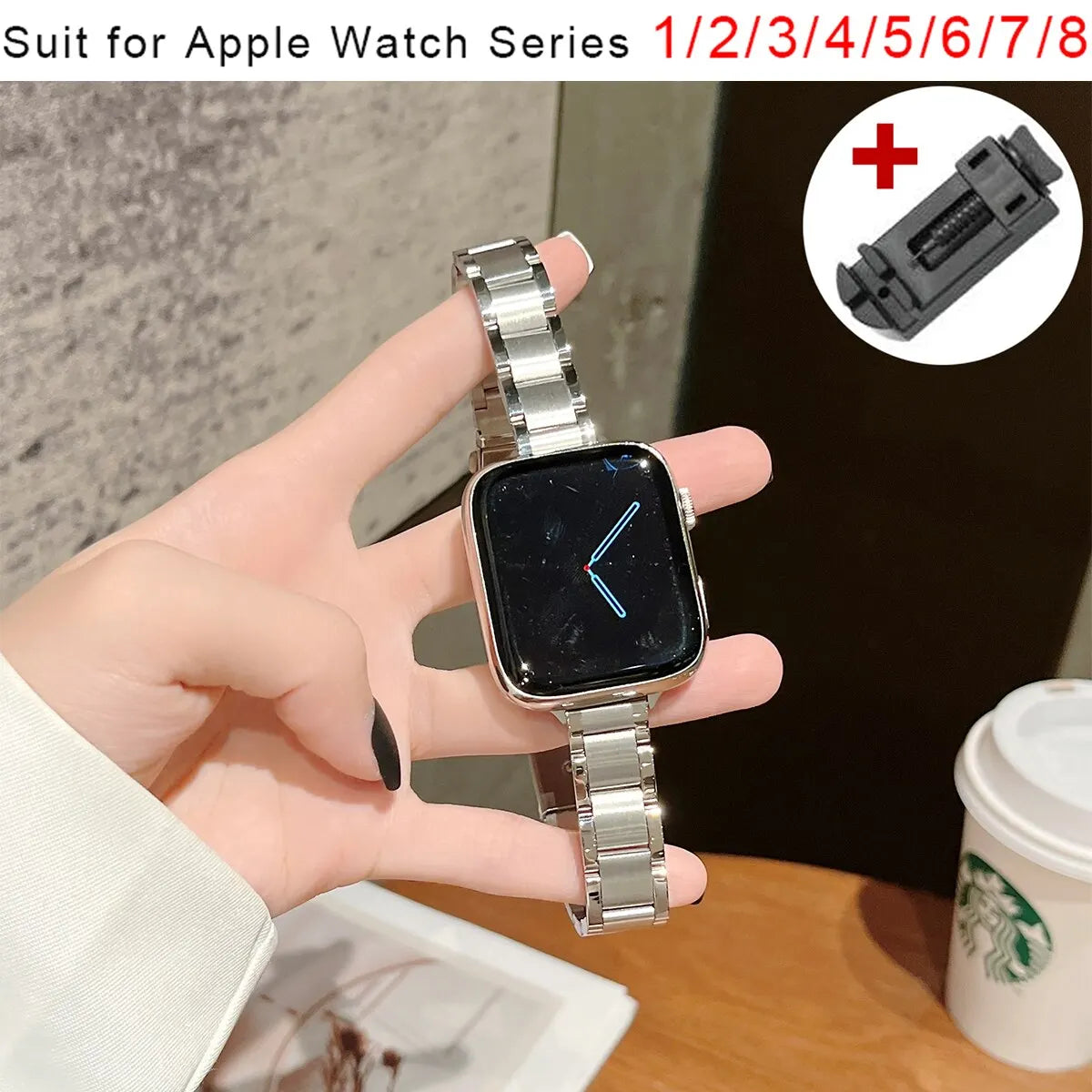 Slim Metal Band Stainless Steel Strap