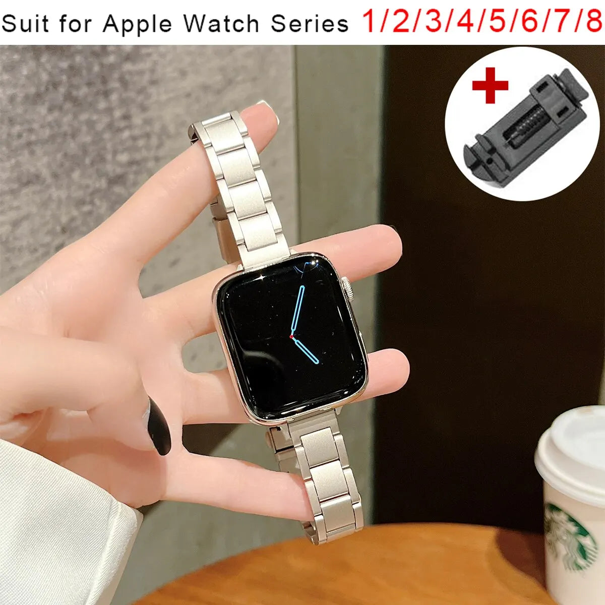 Slim Metal Band Stainless Steel Strap