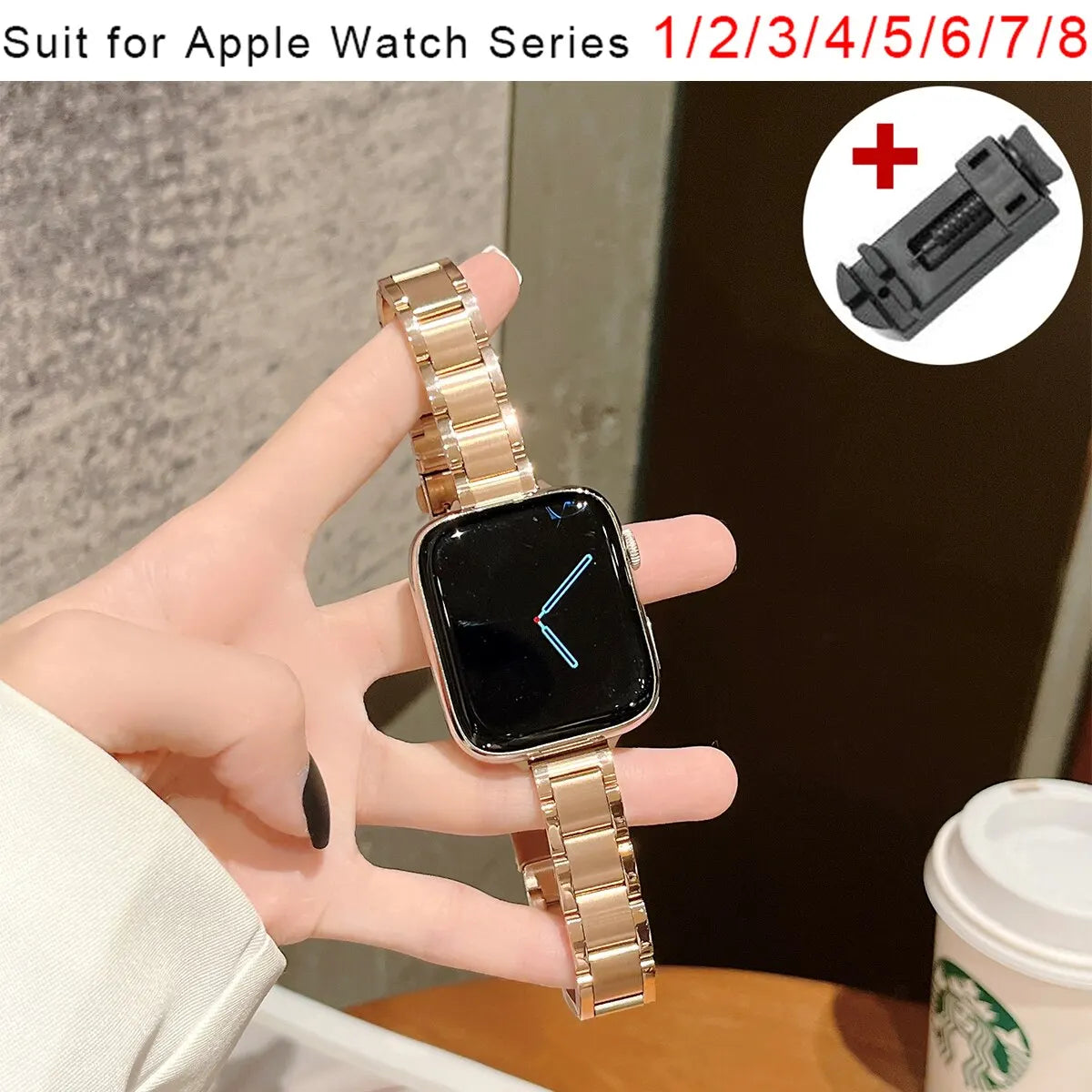 Slim Metal Band Stainless Steel Strap