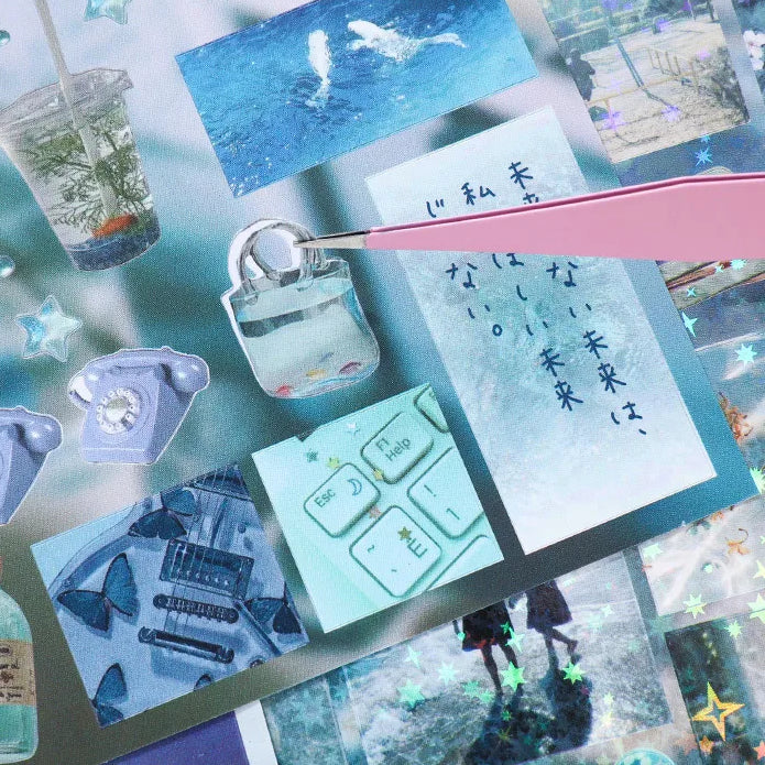 Dreamcore Aesthetic Sticker Book – Memories & Dreams Series (700+ Stickers, 30 Pages per Book)
