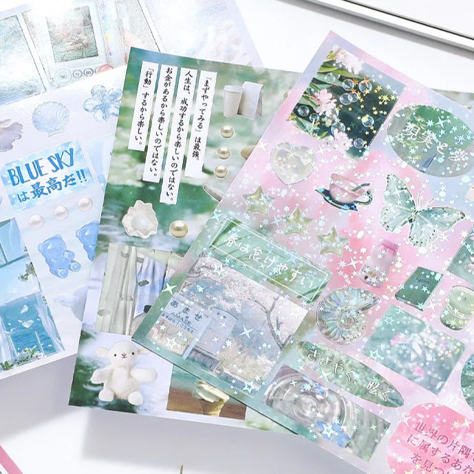 Dreamcore Aesthetic Sticker Book – Memories & Dreams Series (700+ Stickers, 30 Pages per Book)