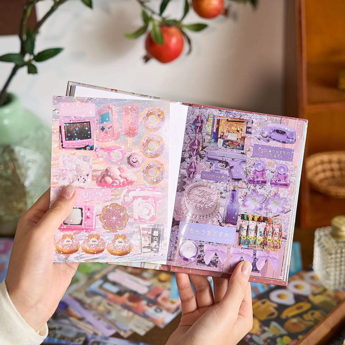 Dreamy Memory Sticker Book Set – Glimmers & Clouds Series (800+ Stickers, 45 Pages per Book)